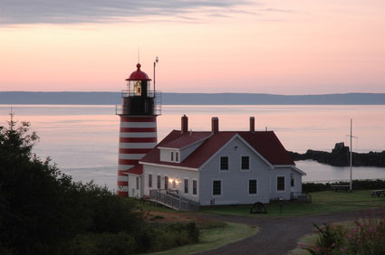 West Quoddy Lighthouse in Lubec, Maine
